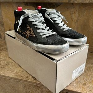 Golden Goose Mid Star Sneakers sz 38 black
